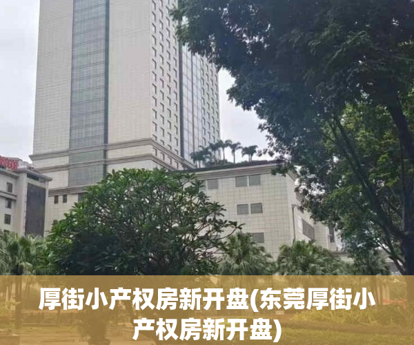 厚街小产权房新开盘(东莞厚街小产权房新开盘)