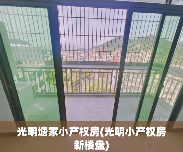 光明塘家小产权房(光明小产权房新楼盘)