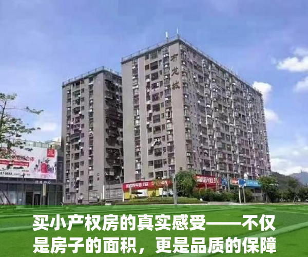 买小产权房的真实感受——不仅是房子的面积，更是品质的保障(买小产权房的现在怎么样了)