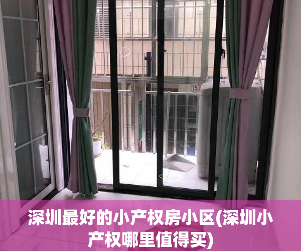 深圳最好的小产权房小区(深圳小产权哪里值得买)