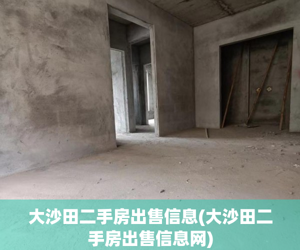 大沙田二手房出售信息(大沙田二手房出售信息网) 大沙田二手房出售信息(大沙田二手房出售信息网)