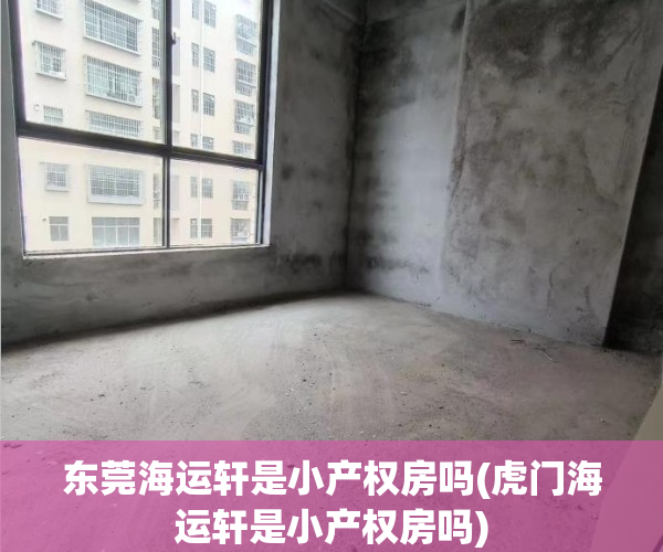 东莞海运轩是小产权房吗(虎门海运轩是小产权房吗)