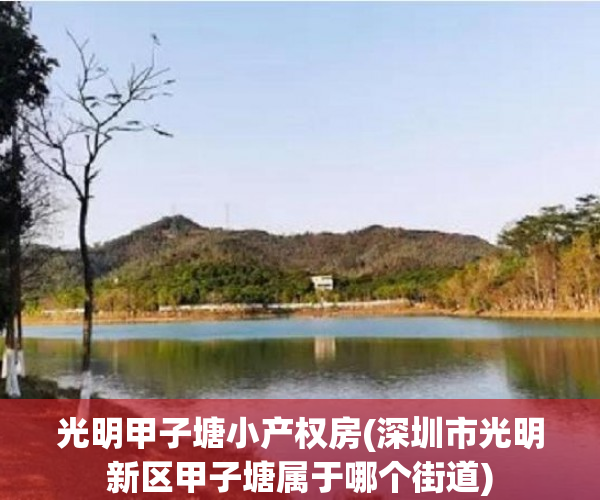 光明甲子塘小产权房(深圳市光明新区甲子塘属于哪个街道) 光明甲子塘小产权房(深圳市光明新区甲子塘属于哪个街道)