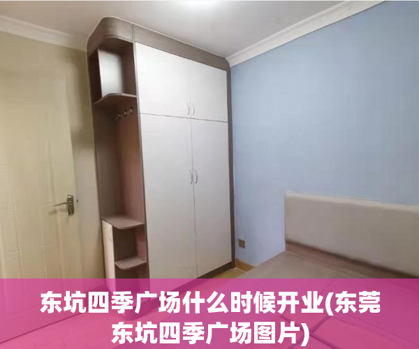 东坑四季广场什么时候开业(东莞东坑四季广场图片)