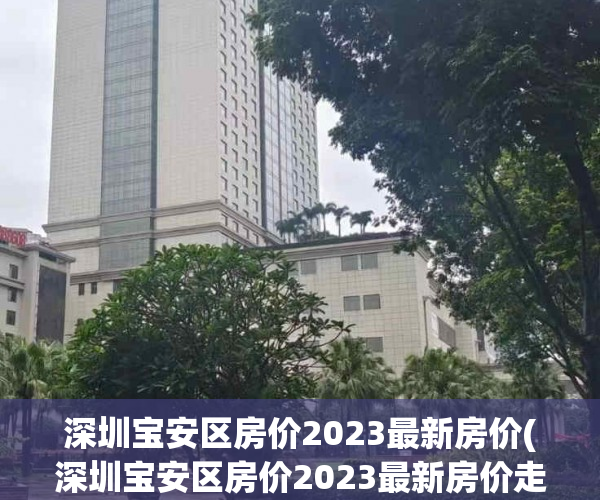 深圳宝安区房价2023最新房价(深圳宝安区房价2023最新房价走势)