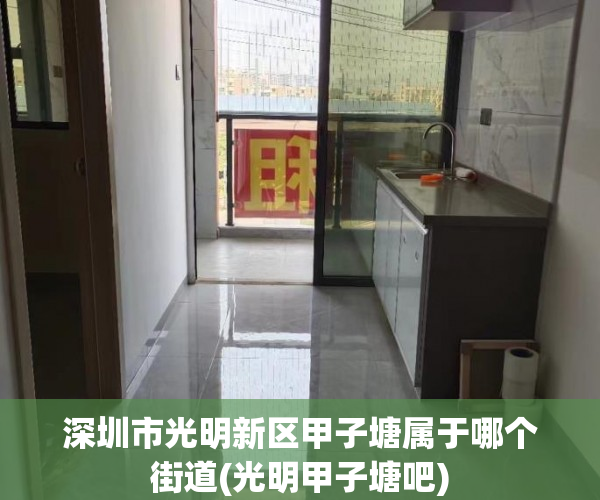 深圳市光明新区甲子塘属于哪个街道(光明甲子塘吧)