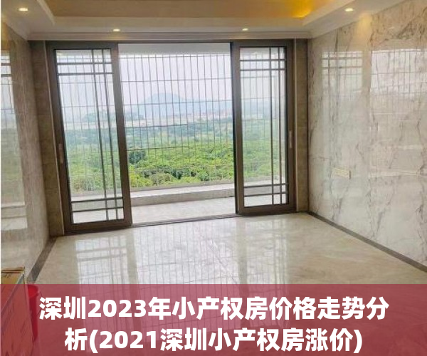 深圳2023年小产权房价格走势分析(2021深圳小产权房涨价)
