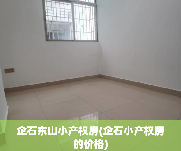 企石东山小产权房(企石小产权房的价格)