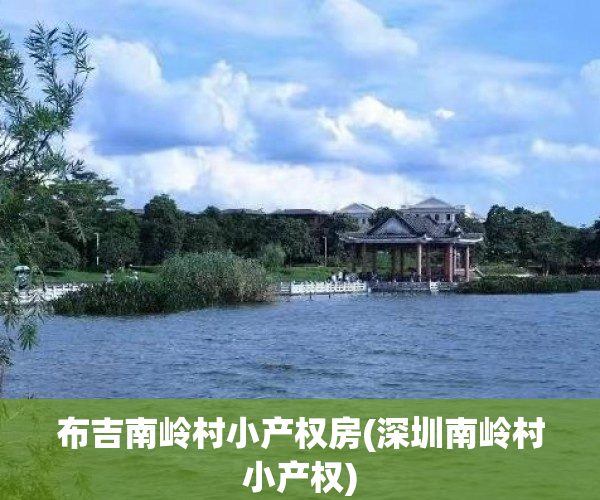 布吉南岭村小产权房(深圳南岭村小产权)