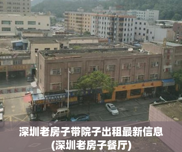 深圳老房子带院子出租最新信息(深圳老房子餐厅)