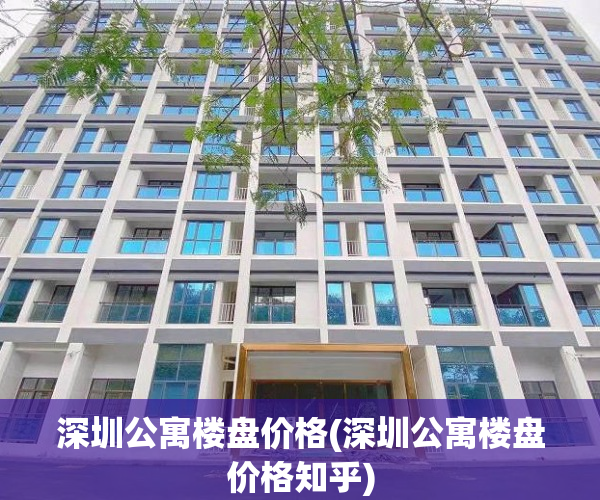深圳公寓楼盘价格(深圳公寓楼盘价格知乎)