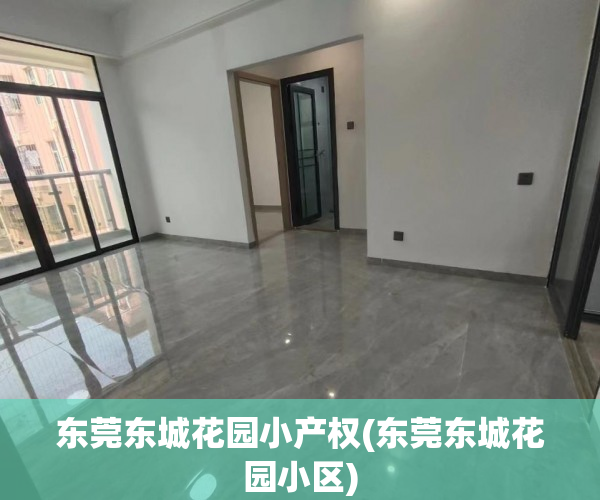 东莞东城花园小产权(东莞东城花园小区)