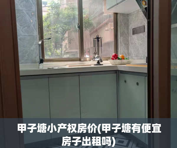 甲子塘小产权房价(甲子塘有便宜房子出租吗)