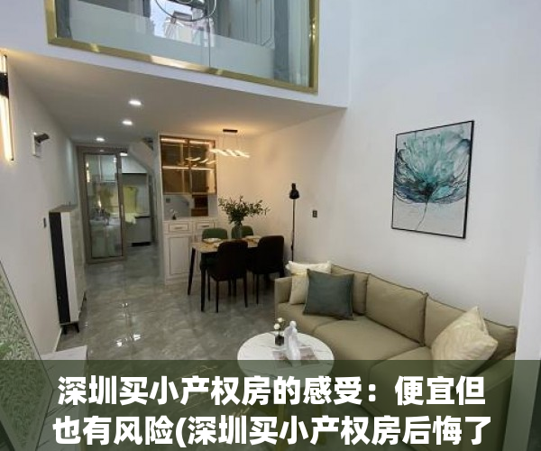 深圳买小产权房的感受：便宜但也有风险(深圳买小产权房后悔了吗)