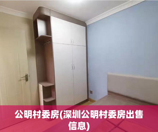 公明村委房(深圳公明村委房出售信息) 公明村委房(深圳公明村委房出售信息)
