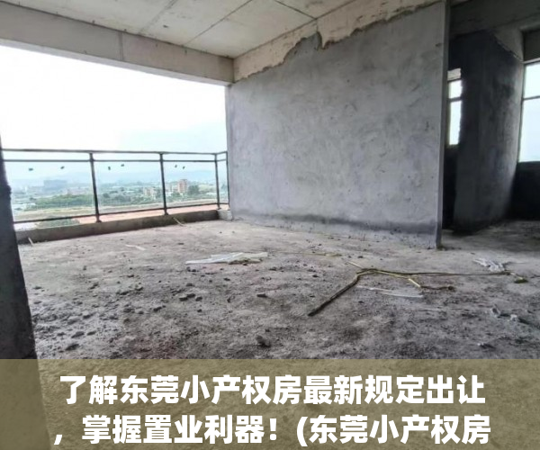 了解东莞小产权房最新规定出让，掌握置业利器！(东莞小产权房 2020出售)