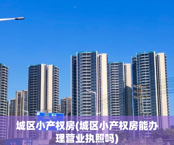 城区小产权房(城区小产权房能办理营业执照吗)