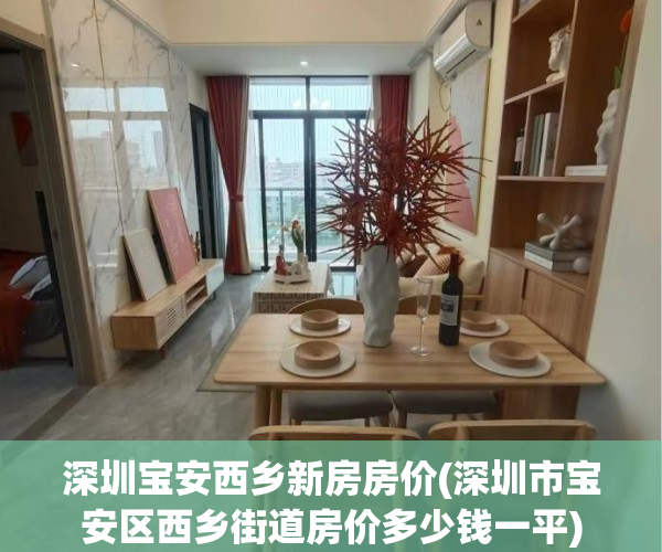 深圳宝安西乡新房房价(深圳市宝安区西乡街道房价多少钱一平)
