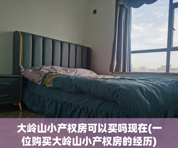 大岭山小产权房可以买吗现在(一位购买大岭山小产权房的经历)