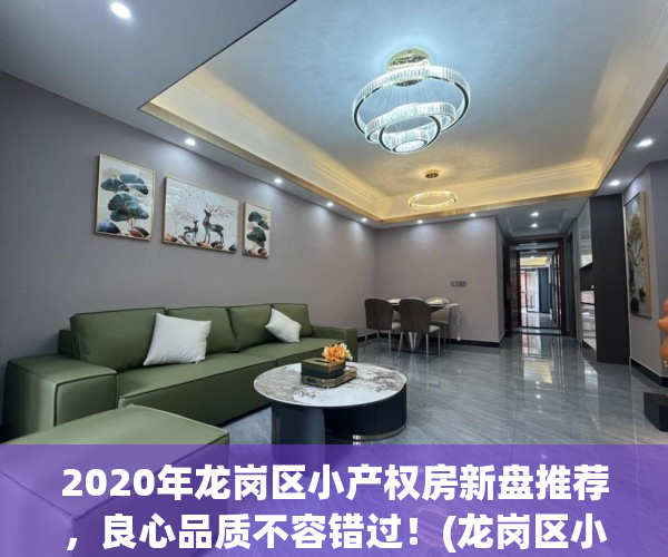 2020年龙岗区小产权房新盘推荐，良心品质不容错过！(龙岗区小产权房值不值得购买)