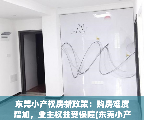 东莞小产权房新政策：购房难度增加，业主权益受保障(东莞小产权房最新政策2020阳光网)