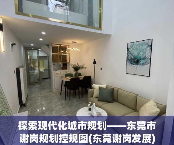探索现代化城市规划——东莞市谢岗规划控规图(东莞谢岗发展)