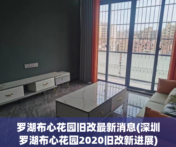罗湖布心花园旧改最新消息(深圳罗湖布心花园2020旧改新进展)