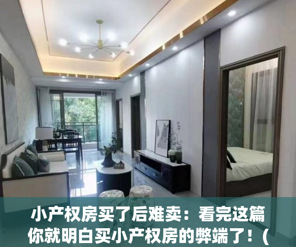 小产权房买了后难卖：看完这篇你就明白买小产权房的弊端了！(小产权房买了有什么弊端)