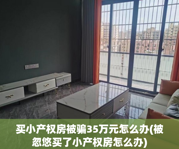 买小产权房被骗35万元怎么办(被忽悠买了小产权房怎么办)