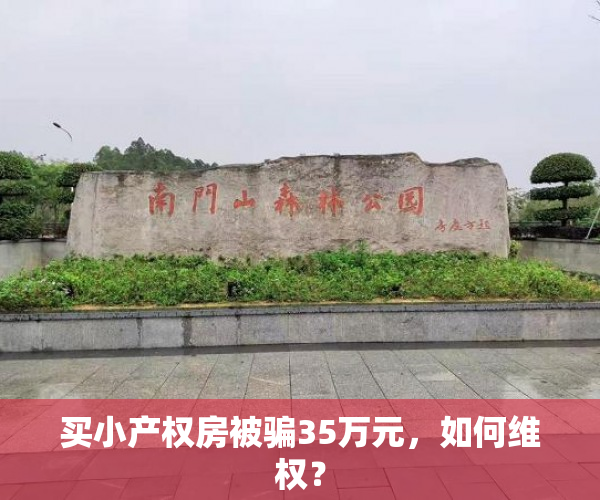 买小产权房被骗35万元，如何维权？