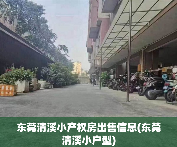 东莞清溪小产权房出售信息(东莞清溪小户型) 东莞清溪小产权房出售信息(东莞清溪小户型)