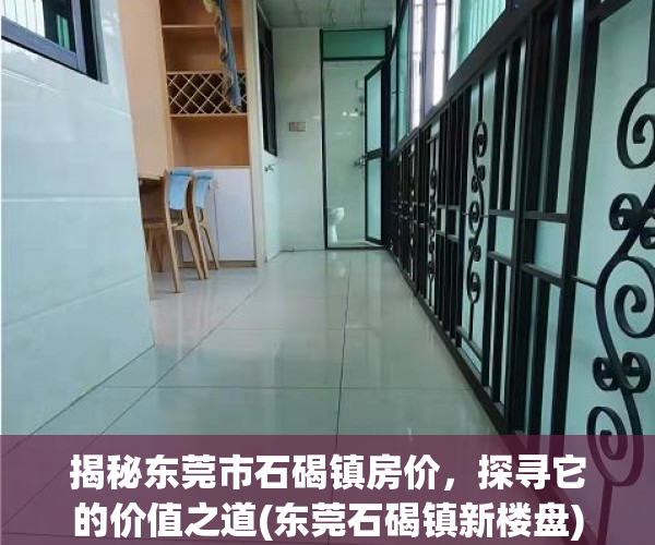 揭秘东莞市石碣镇房价，探寻它的价值之道(东莞石碣镇新楼盘)