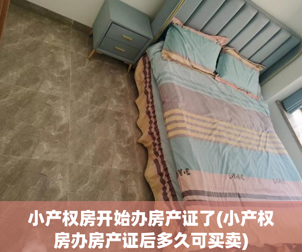 小产权房开始办房产证了(小产权房办房产证后多久可买卖) 小产权房开始办房产证了(小产权房办房产证后多久可买卖)