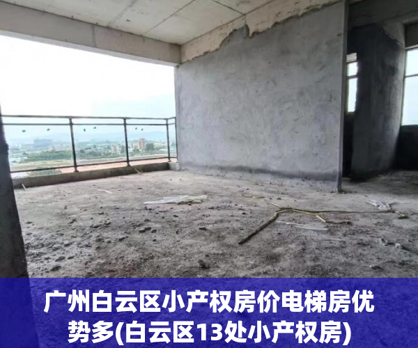 广州白云区小产权房价电梯房优势多(白云区13处小产权房)