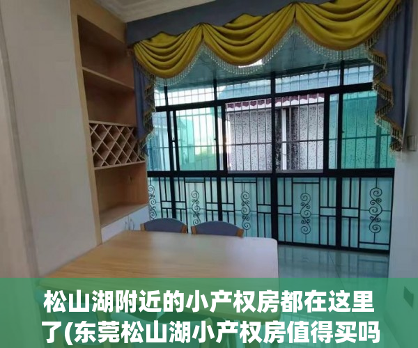 松山湖附近的小产权房都在这里了(东莞松山湖小产权房值得买吗)