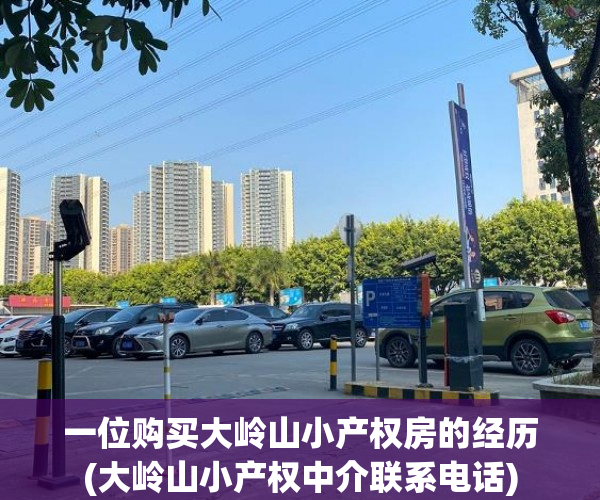 一位购买大岭山小产权房的经历(大岭山小产权中介联系电话) 一位购买大岭山小产权房的经历(大岭山小产权中介联系电话)