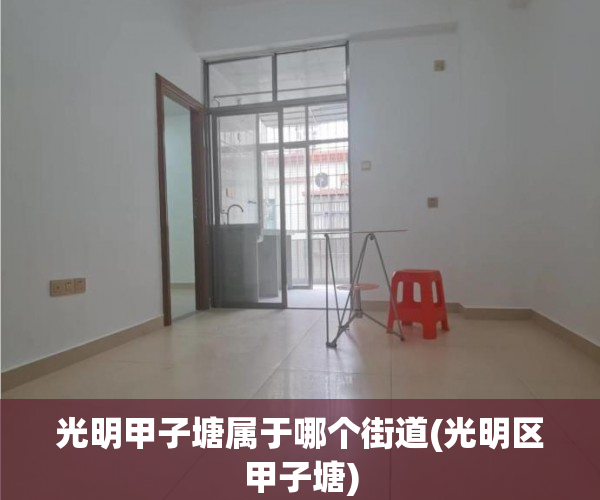 光明甲子塘属于哪个街道(光明区甲子塘)