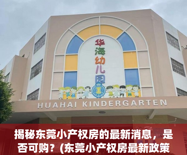 揭秘东莞小产权房的最新消息，是否可购？(东莞小产权房最新政策2020阳光网)