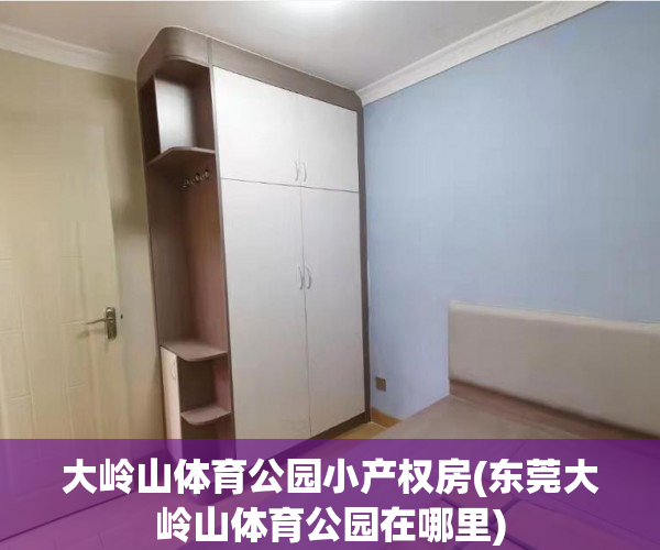大岭山体育公园小产权房(东莞大岭山体育公园在哪里) 大岭山体育公园小产权房(东莞大岭山体育公园在哪里)
