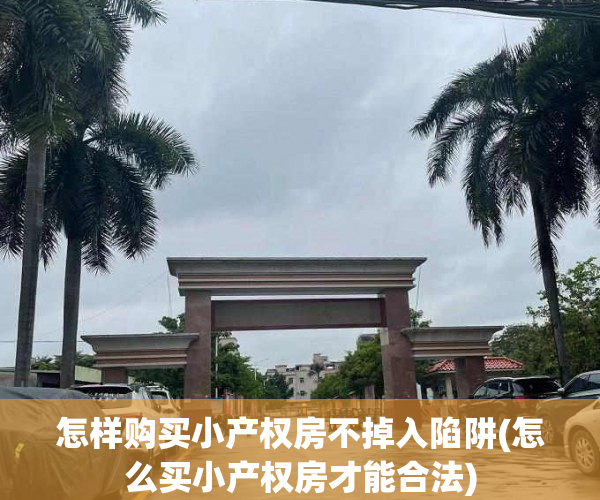怎样购买小产权房不掉入陷阱(怎么买小产权房才能合法)