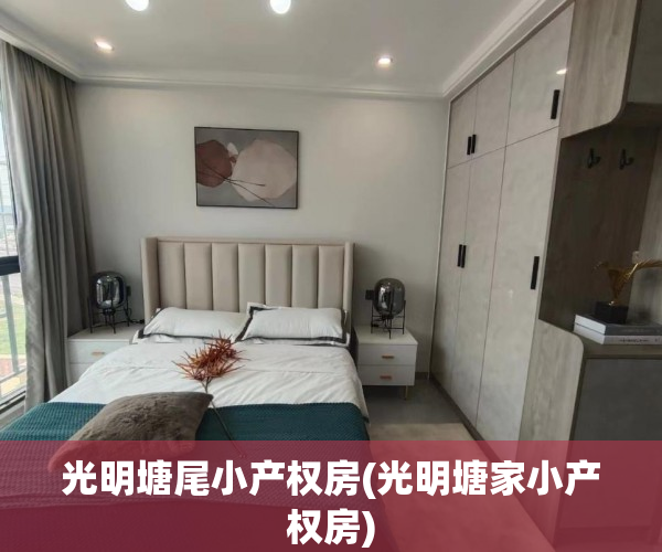 光明塘尾小产权房(光明塘家小产权房)