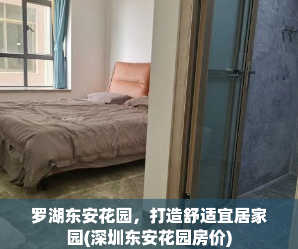 罗湖东安花园，打造舒适宜居家园(深圳东安花园房价)