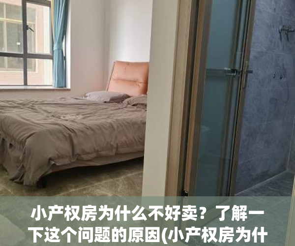 小产权房为什么不好卖？了解一下这个问题的原因(小产权房为什么那么多人买)