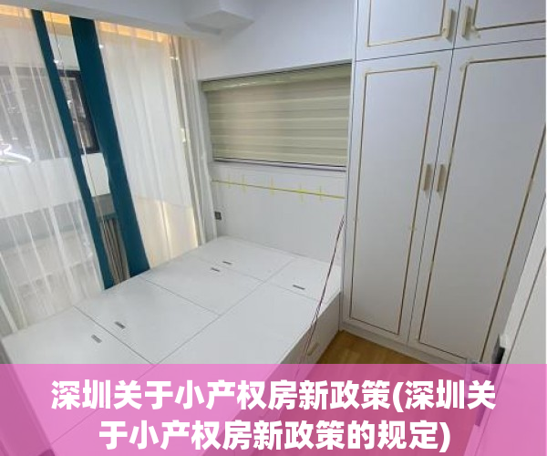 深圳关于小产权房新政策(深圳关于小产权房新政策的规定)