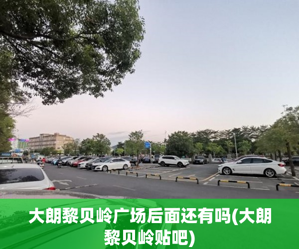 大朗黎贝岭广场后面还有吗(大朗黎贝岭贴吧)