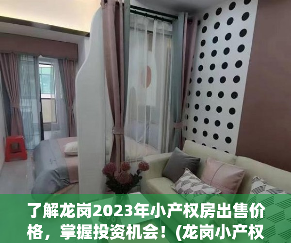了解龙岗2023年小产权房出售价格，掌握投资机会！(龙岗小产权房新楼盘)