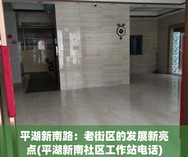 平湖新南路：老街区的发展新亮点(平湖新南社区工作站电话)