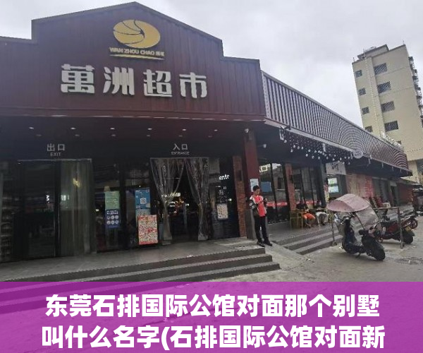 东莞石排国际公馆对面那个别墅叫什么名字(石排国际公馆对面新楼盘)