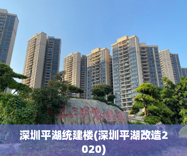 深圳平湖统建楼(深圳平湖改造2020) 深圳平湖统建楼(深圳平湖改造2020)