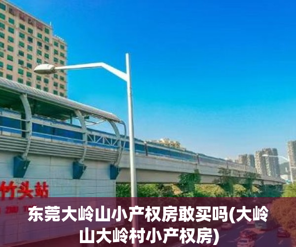 东莞大岭山小产权房敢买吗(大岭山大岭村小产权房)
